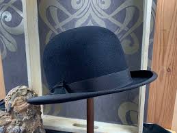 Beautiful Black Old Bowler Hat for Men - - Etsy