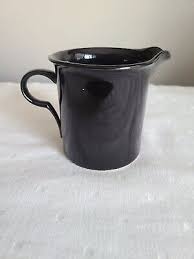 Home Beautiful K4004 Sugar & Cream Black Set Stoneware Japan Vintage | eBay