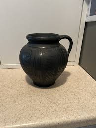 vintage Black Hungarian Pottery Vase Pitcher, 6 1/2" excellent | eBay