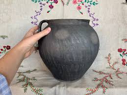 Buy Big Black Clay Pot Online In India - Etsy India