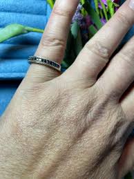 0.50 Ct. Black Diamond Ring in Rhodium & Platinum Over 925 Sterling Silver (SIZE 7) - Etsy