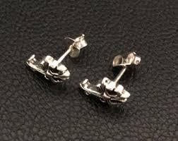 Cross Earrings - 925 Sterling Silver #9 Cross - Earrings ...