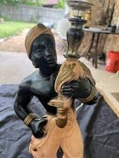 Blackamoor Lamp In Antique Lamps for sale | eBay