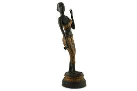 Antique African Dancer Woman Statue, Large African Art Woman Figurine - Etsy