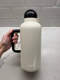 Italian White & Black Thermos 1980s New Old Stock, Vintage ...