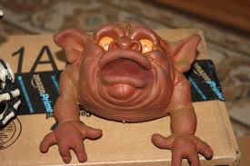 Rare 1980s Bog-O-Bones Halloween Skeleton Boglin Hand Puppet, Goblin + Other Bog | #1783735669