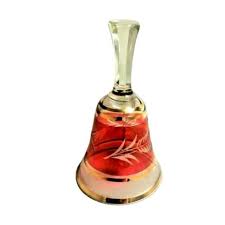 1970s Bohemia Lead Crystal Blown Glass Table Bell Art Glass Hand Bell Cranberry Glass - Etsy UK