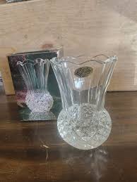 Small Crystal Vase Genuine 24% Lead Crystal Made In ...