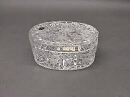 Bohemia Crystal Candy Dish with Lid, Made in Czechoslovakia ...