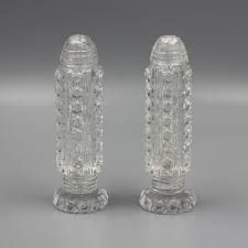 Vintage Cut Crystal Salt and Pepper Shaker Set -5 inches ...