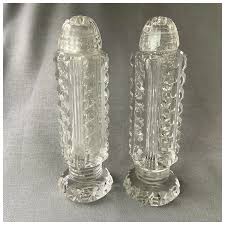 Vintage Elegant Cut Crystal Salt and Pepper Shakers. For ...