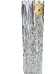 NEW Tom Bohemia 24% (PbO) hand cut lead crystal bud vase ...