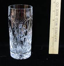 Ofnah Crystal Drinking Glass Vase Stars 24% Lead Glass ...