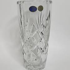 Bohemian Czech Vintage Crystal 8" Tall Perseus Vase Hand Cut ...