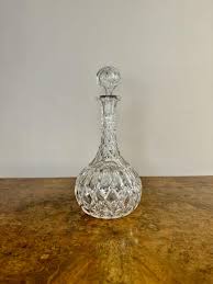 Wonderful Quality Antique Edwardian Cut Glass Decanter - Etsy