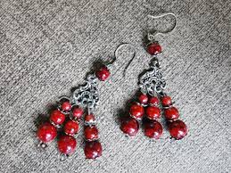 Red Turquoise Handmade Earrings.delicate Hypoallergenic Jewelry Gift for Women - Etsy Canada
