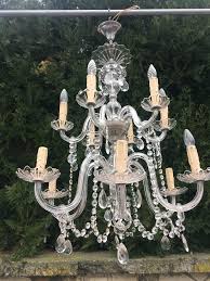 Vintage Italian Crystal Chandelier, 1940s | Chairish