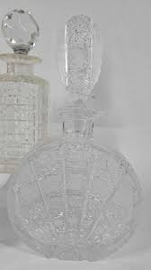 Sold at Auction: 1960s Cut Glass Bohemian Decanter Bottles