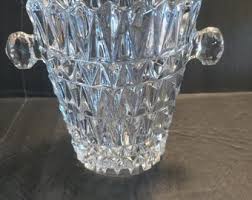 Vintage Diamond Patterned Glass Ice Bucket5.5" High 4.5 Tall Man Cave Sheshed 1960s - Etsy