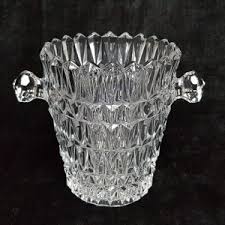 Val Saint Lambert Vintage Gold Plated Cocktail Shaker and Ice Bucket With Ice Cube Rod. Lead Crystal. Sticker and Signed. 1950s. - Etsy