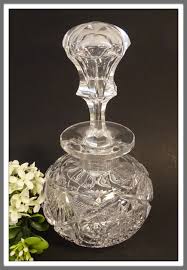 Antique Cut Glass Bottle With Stopper, American Cut Glass ...