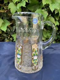 BOHEMIA QUEEN LACE 18K GOLD & ENAMEL 24% LEAD CRYSTAL ...