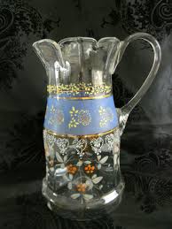 Beautiful Antique Hand Painted~Hand Blown BRISTOL? Mt ...