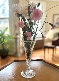 Vintage Bohemian Czech Republic 24% Lead Clear Hand Cut Crystal Vase - Etsy