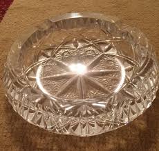 Vintage Crystal Glassware Ashtray - Handmade - Star Design ...