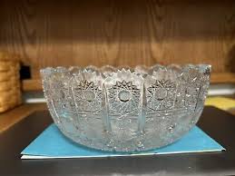 Vtg Queens Lace Bohemian Czech Crystal Bleikristall German Berry Bowl 24%Lead | eBay