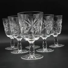 Set of 6 Bohemia Crystal Wine Glasses – 250ml, 14.5cm – Star Base, Teardrop Stem – Czech Cut Crystal in Box - Etsy