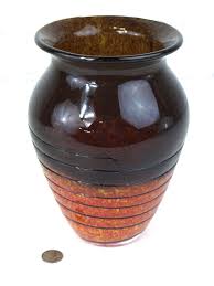 Vintage Murano-style Hand Blown Art Glass Vase - Swirled ...