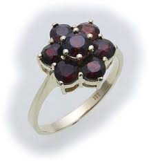 Women's Ring M.Granat IN Silver 925 Garnet Ring Sterling Silver Quality 8996/8GR | eBay