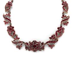 Antique Georgian Foil-Back Garnet Necklace For Sale at ...
