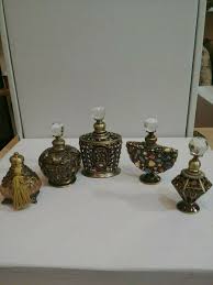 vintage perfume bottle with color stones 0ne for $30.00 4 assorted $100.00 | eBay