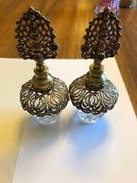 Antique/Vintage Art Deco Cut Crystal Glass Perfume Bottle w/ Stopper (071 | eBay