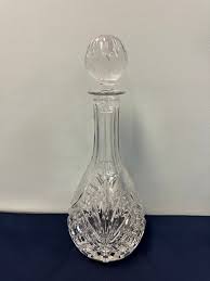 Heavy Crystal Wine Decanter W/ Stopper - Etsy