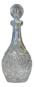 Vintage Bohemian Crystal Decanter, 1970s | Chairish