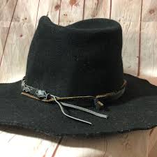 Eddy's Bros. Wool Western Hat W/ Leather & Conchos Band | Boardwalk Vintage