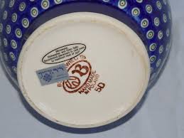 Vintage Hand Painted Polish Art Pottery Large Pitcher 10 ...