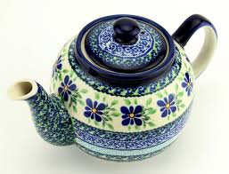 Polish Pottery 32 oz. Teapot – Handmade Stoneware for Tea ...