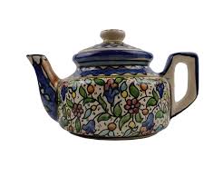 Vintage Polish Boleslawiec Teapot – Hand Painted Blue ...