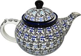 Boleslawiec Stoneware Polish Pottery Teapot Coffee Pot ...