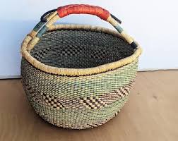 Ghana Handmade Planter Basket – Tradition and Elegance - Etsy