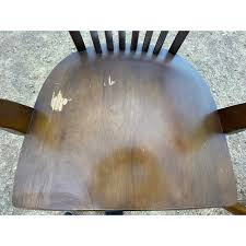 1970s Vintage Boling Chair Company Walnut Banker's Chair Set ...