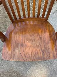 12F Vintage Spring Loaded Wood Bankers Desk Chair MTS ...