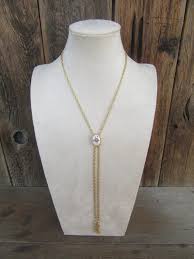 70s 80s Cloisonne Floral Long Lariat Flower Slider Necklace ...