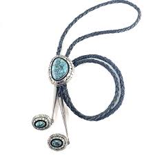 CHESTER C BENALLY NAVAJO Sterling Silver Bolo Tie Mens Turquoise Southwestern | eBay