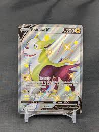 Pokémon TCG Boltund V SWSH Black Star Promos SWSH085 Holo ...
