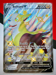 JUMBO Shiny Boltund V Card SWSH085 Black Star Promo Pokémon ...